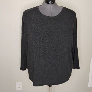 Joyspun 3X Pullover Top | Lightweight | Charcoal Gray | Soft & Comfy
